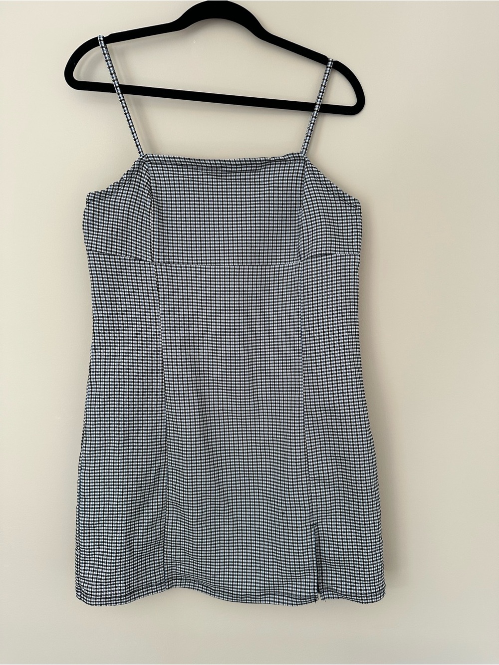 Garage Gingham Plaid Mini Dress Large y2k Coquette Preppy